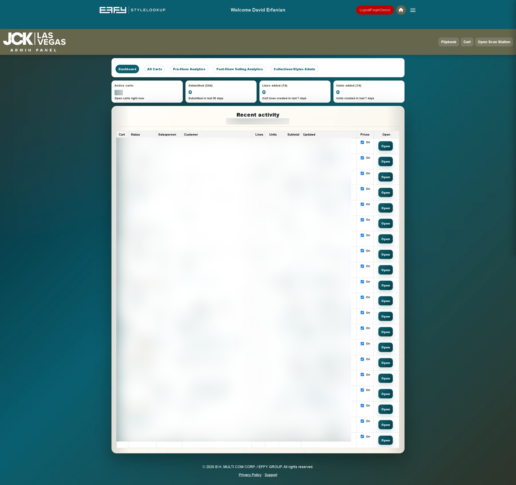 DigitalFlipbookCatalog Admin application interface