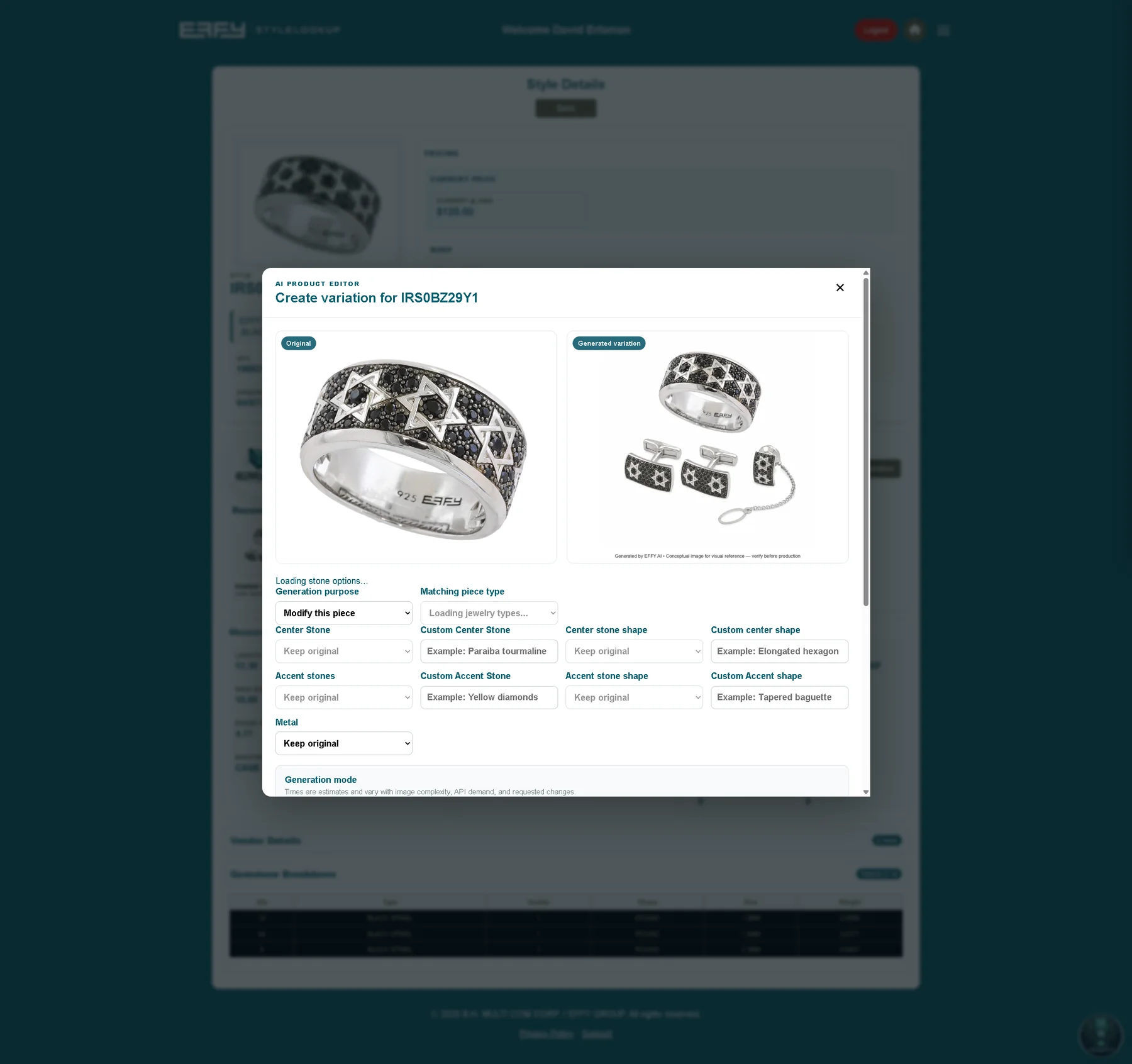 ProductDetails AI ImageRegenerator application interface